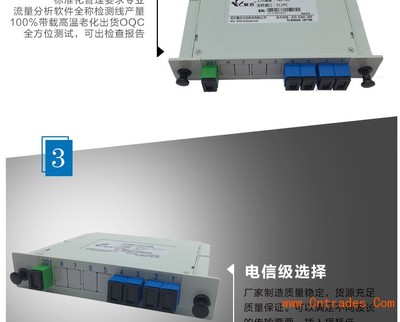 高效光纖分配方案 插片式PLC光分路器1分4及其辦公用品銷售亮點